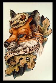 Very nice looking wolf head tattoo