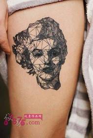 Sculpture wind dream dew portrait tattoo