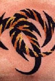 modèle de tatouage de tatouage tigre tribal