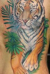 barvna slika tiger tattoo
