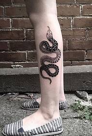 Black and gray animal pattern tattoo from tattoo artist Sylvie