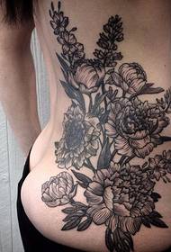 Λουλούδι βραχίονα καλλιτέχνη τατουάζ cribbuck