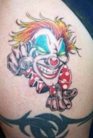 Vulgar clown painted naqshad tattoo ah