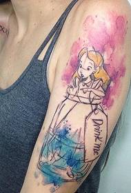 Skvelý vzor pre tetovanie akvarelov od umelca tetovania Dale