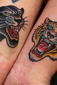 Tiger Totem tattoo berbagai pola sketsa tato totem tato dicat