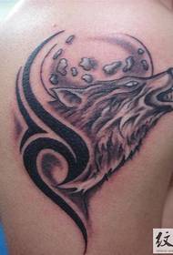 Wêneyê Tierooê Fierce Wolf Totem Tattoo