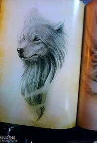 Wolf tattoo pattern