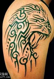 arm lion totem tattoo pattern