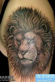 braço leão cabeça de leão tatuagem padrão