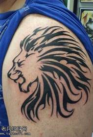 arm lion totem tattoo model
