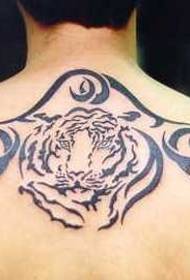 Powrót Prosty wzór tatuażu Totem tygrysa