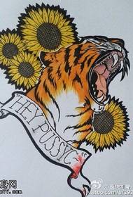 classic sunflower tiger musoro tattoo maitiro