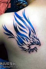 shoulder eagle totem tattoo pattern