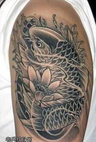 arm black squid tattoo pattern