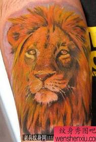 Lion Tattoo Pattern: One Ben Color Lion Head Tattoo Pattern