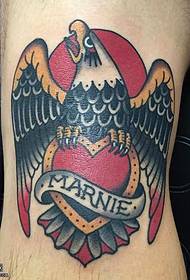 leg eagle tattoo pattern