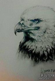 Sketch Eagle Tattoo na-arụ ọrụ