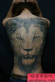 lion tattoo pattern: full back lion head tattoo pattern
