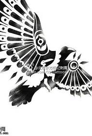 model abstrakt tatuazhesh me dorëshkrim shqiponjë