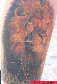 lion tattoo pattern: leg color lion head tattoo pattern