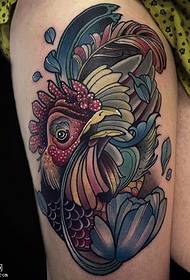 цвят на бедрото абстрактни модел на татуировка на риба кои