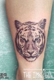 tigre klasikoko tatuaje eredua 129354 - Europako eta Amerikako estereo 3D tigrearen tatuaje eredua