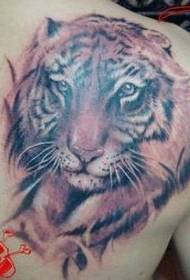 Mudell tat-tatwaġġ Tiger: Disinn tat-Tattoo tal-Ispalla Tiger