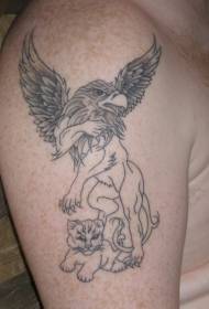 Ruka Griffin i uzorak tetovaže Little Lion