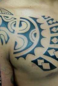 Hallef-Amerika Moud Totem Tattoo Muster