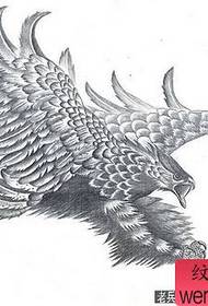 Eagle Tattoo Pattern: Ērgļa spārnu tetovējums