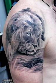 Tyrannosaurus-leijonan tatuointikuvio