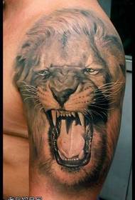 Υπέροχο μοτίβο τατουάζ λιονταριών