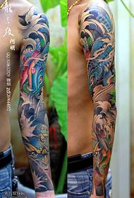 鲤 花 pattern model tatuazhi i krahut të luleve