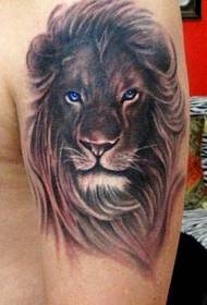Lion Tattoo Pattern: Ruka Lav Head Lions Tattoo Pattern