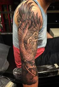 arm eagle tattoo pattern