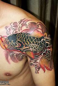 მკლავი ფული squid tattoo ნიმუში