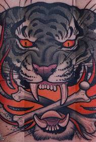 big tiger tattoo pattern for the legs
