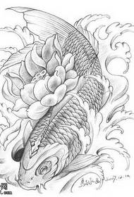 рукапіс звычайны малюнак татуіроўкі кальмараў