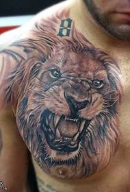 arm lion tattoo pattern