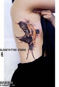 ຮູບແບບ tattoo ນົກອິນຊີ