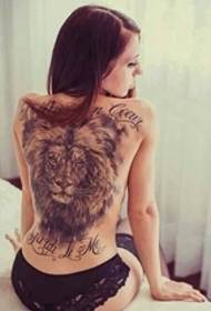 Едноставна личност за тетоважа скици за скици Лав глава тетоважа шема на животни