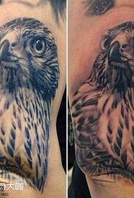 Neck Eagle Tattoo Pattern