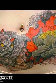 pattern ng tattoo sa baywang ng baywang