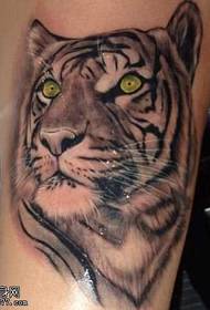 Arm Domineering Tiger Tattoo Pattern