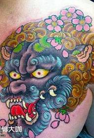 chest lion Tattoo Pattern