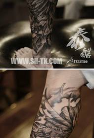 legs super handsome cool eagle and snake tattoo pattern