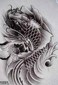 eskuizkribua lotus txipiroiak tatuaje eredua