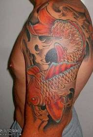 muundo wa anga ya squid tattoo