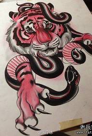 popular popular tiger head tattoo pattern