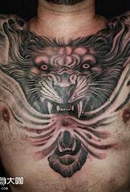 узорак тетоваже грудног лава